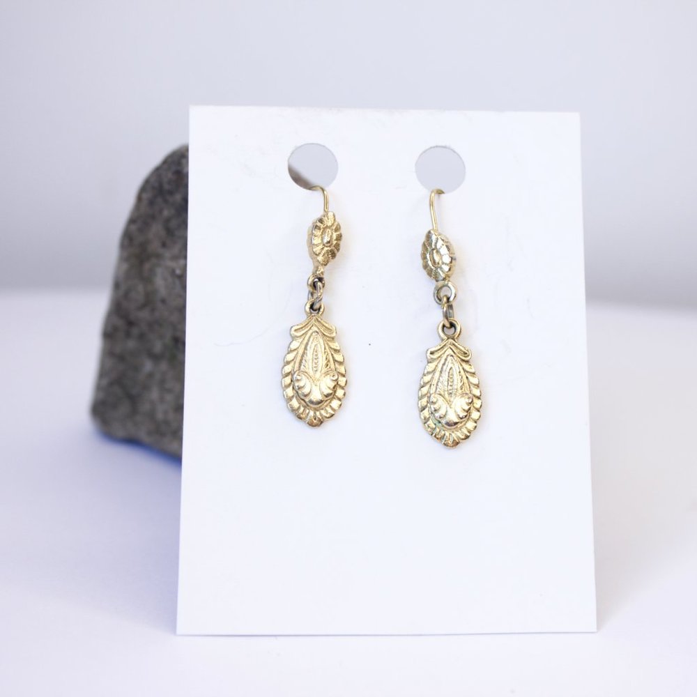 • the vintage architectural earrings